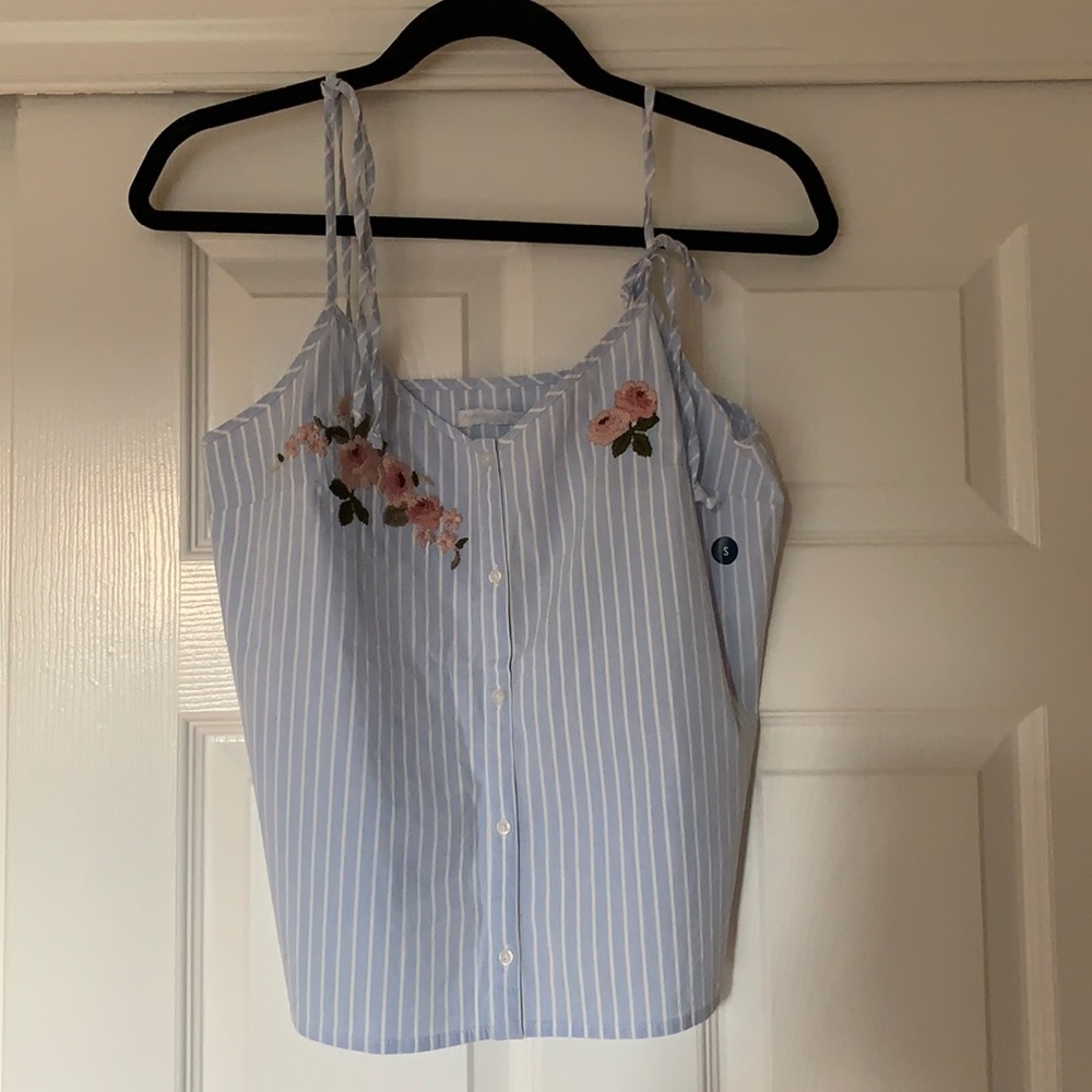 Abercrombie adjustable tie strap tank top